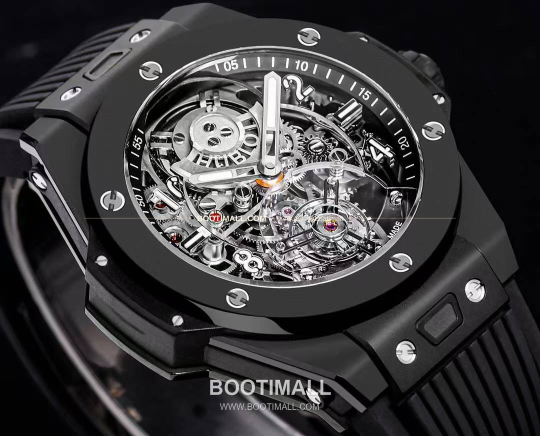 위블로 빅뱅 유니코 블랙세라믹 스켈레톤 투르비옹 수동 Hublot Big Bang Unico Black Ceramic Skeleton Tourbillon Manual 45mm 3