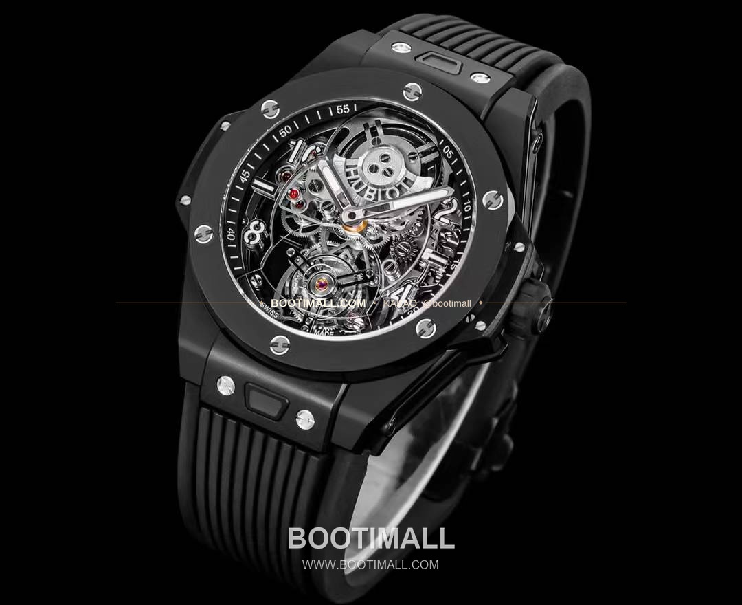 위블로 빅뱅 유니코 블랙세라믹 스켈레톤 투르비옹 수동 Hublot Big Bang Unico Black Ceramic Skeleton Tourbillon Manual 45mm 4