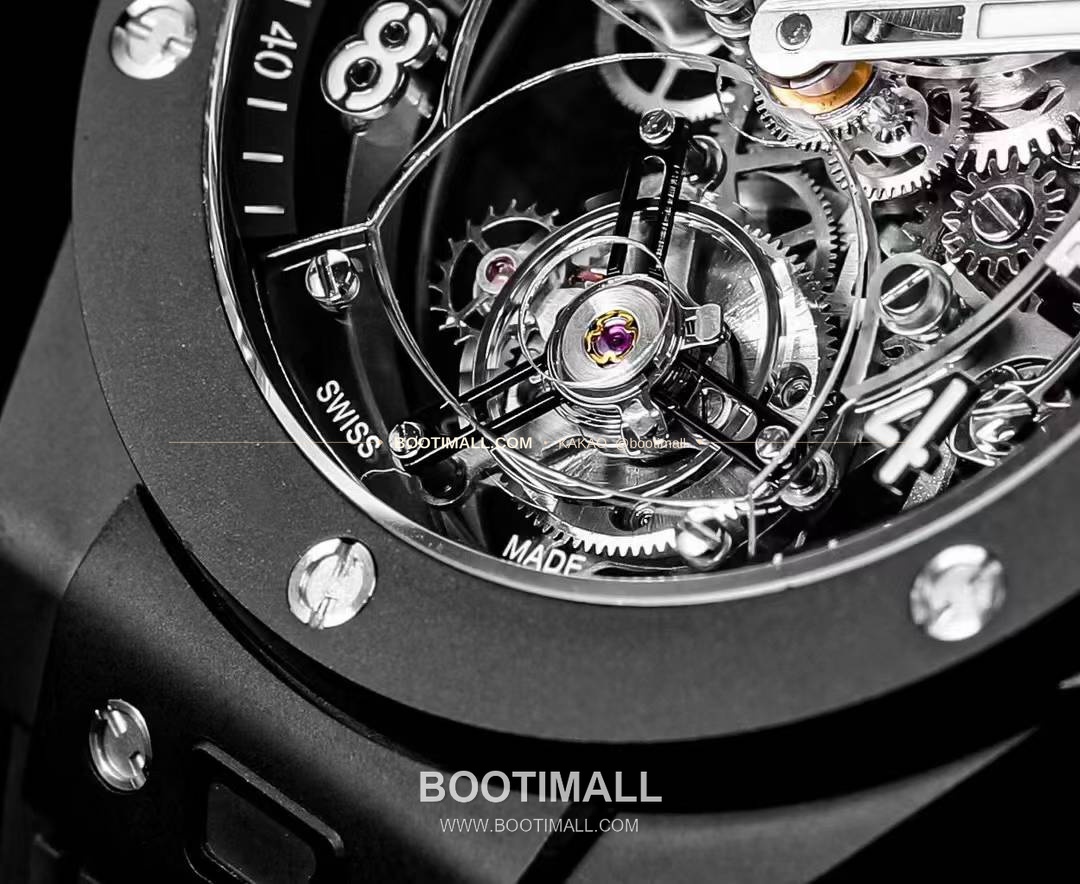 위블로 빅뱅 유니코 블랙세라믹 스켈레톤 투르비옹 수동 Hublot Big Bang Unico Black Ceramic Skeleton Tourbillon Manual 45mm 7