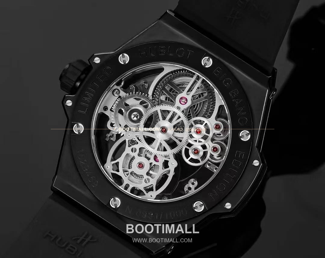 위블로 빅뱅 유니코 블랙세라믹 스켈레톤 투르비옹 수동 Hublot Big Bang Unico Black Ceramic Skeleton Tourbillon Manual 45mm 8