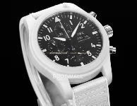 IWC 파일럿 탑건 세라믹 화이트다이얼 크로노그래프 오토매틱 IWC Pilot Top Gun Ceramic White Dial Chronograph Automatic Lake Tahoe 44.5mm 5