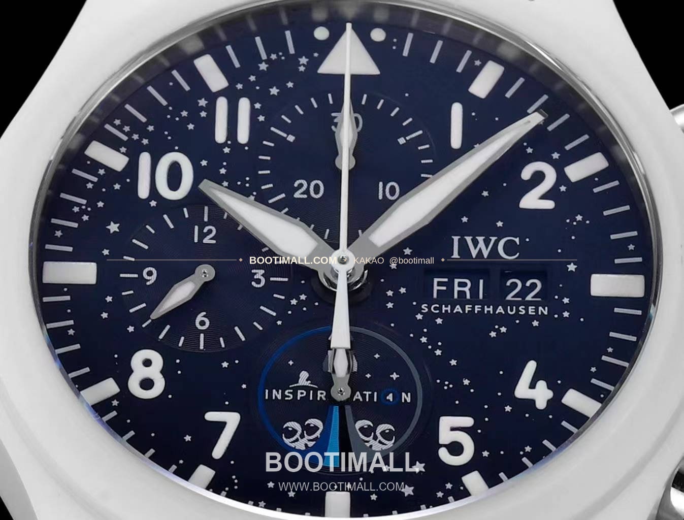 IWC 파일럿 탑건 세라믹 화이트다이얼 크로노그래프 오토매틱 IWC Pilot Top Gun Ceramic White Dial Chronograph Automatic Lake Tahoe 44.5mm 3