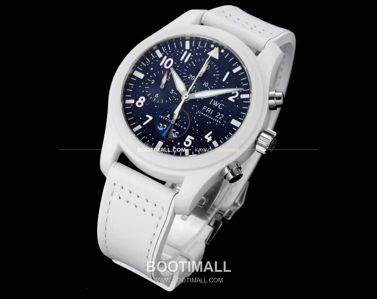 IWC 파일럿 탑건 세라믹 화이트다이얼 크로노그래프 오토매틱 IWC Pilot Top Gun Ceramic White Dial Chronograph Automatic Lake Tahoe 44.5mm 5