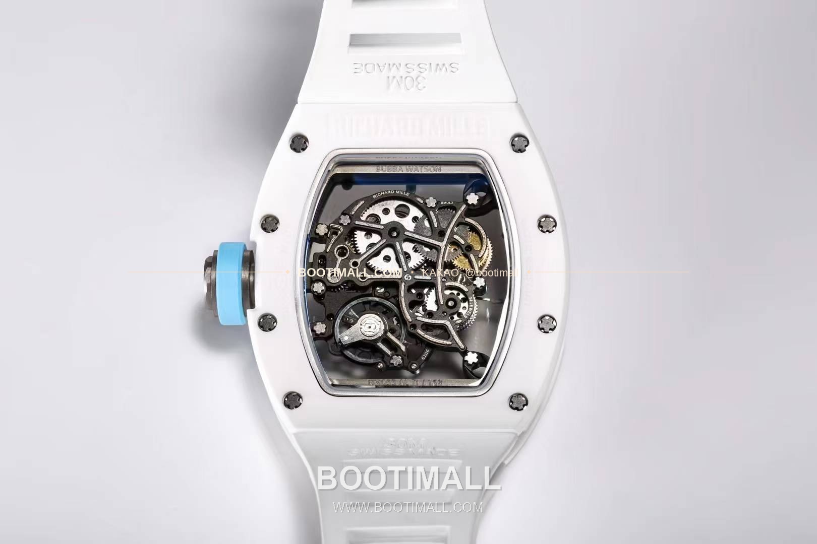 리차드밀 RM055 화이트세라믹 스켈레톤 수동 Richard Mille RM055 White Ceramic Skeleton Manual 49.9mm 9