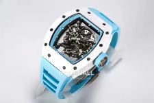 리차드밀 RM055 화이트세라믹 스켈레톤 수동 Richard Mille RM055 White Ceramic Skeleton Manual 49.9mm 3