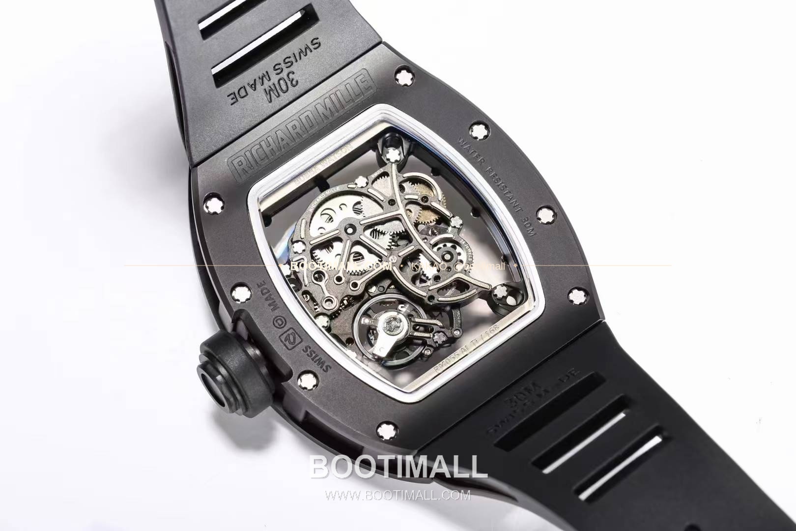 리차드밀 RM055 화이트세라믹 스켈레톤 수동 Richard Mille RM055 White Ceramic Skeleton Manual 49.9mm 8