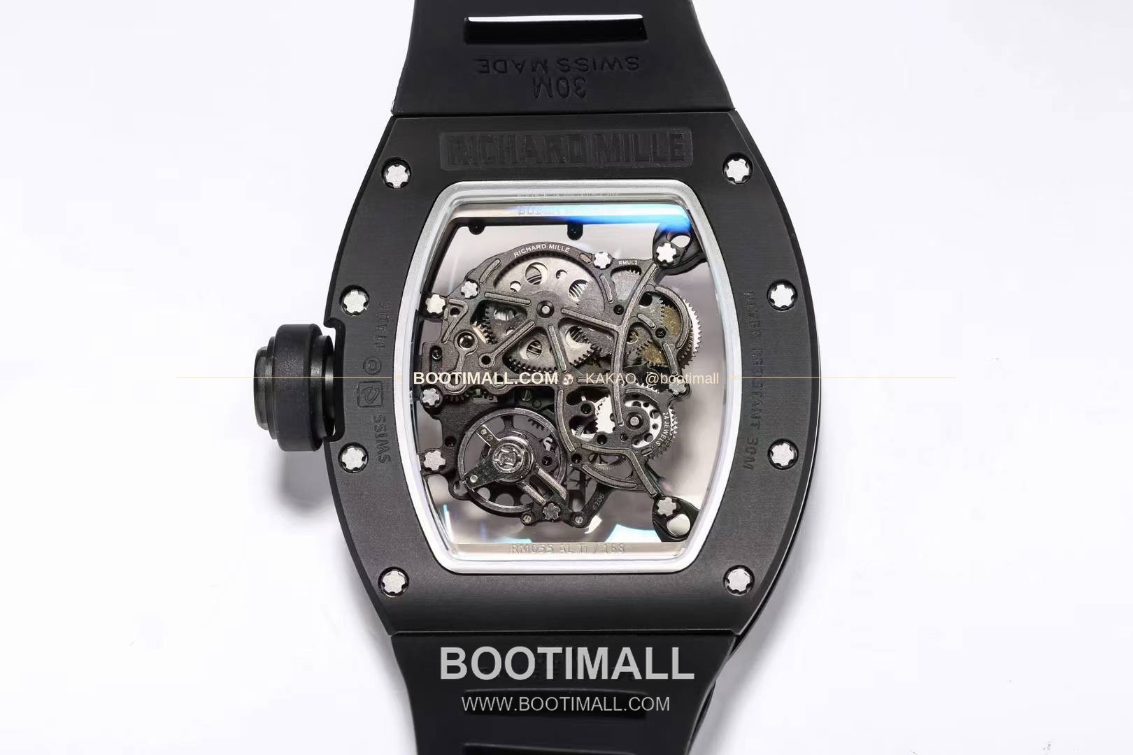 리차드밀 RM055 화이트세라믹 스켈레톤 수동 Richard Mille RM055 White Ceramic Skeleton Manual 49.9mm 9