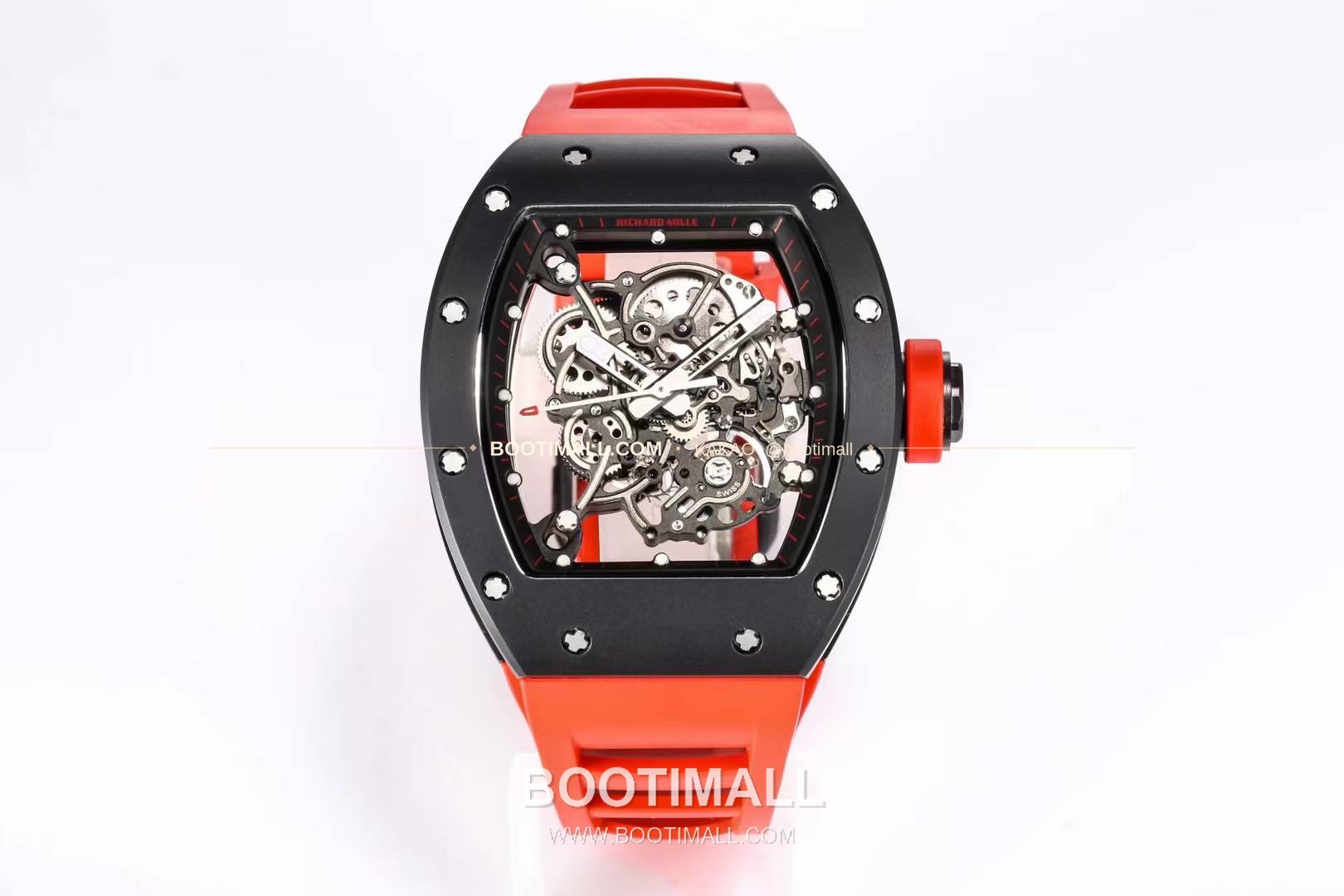 리차드밀 RM055 화이트세라믹 스켈레톤 수동 Richard Mille RM055 White Ceramic Skeleton Manual 49.9mm 1