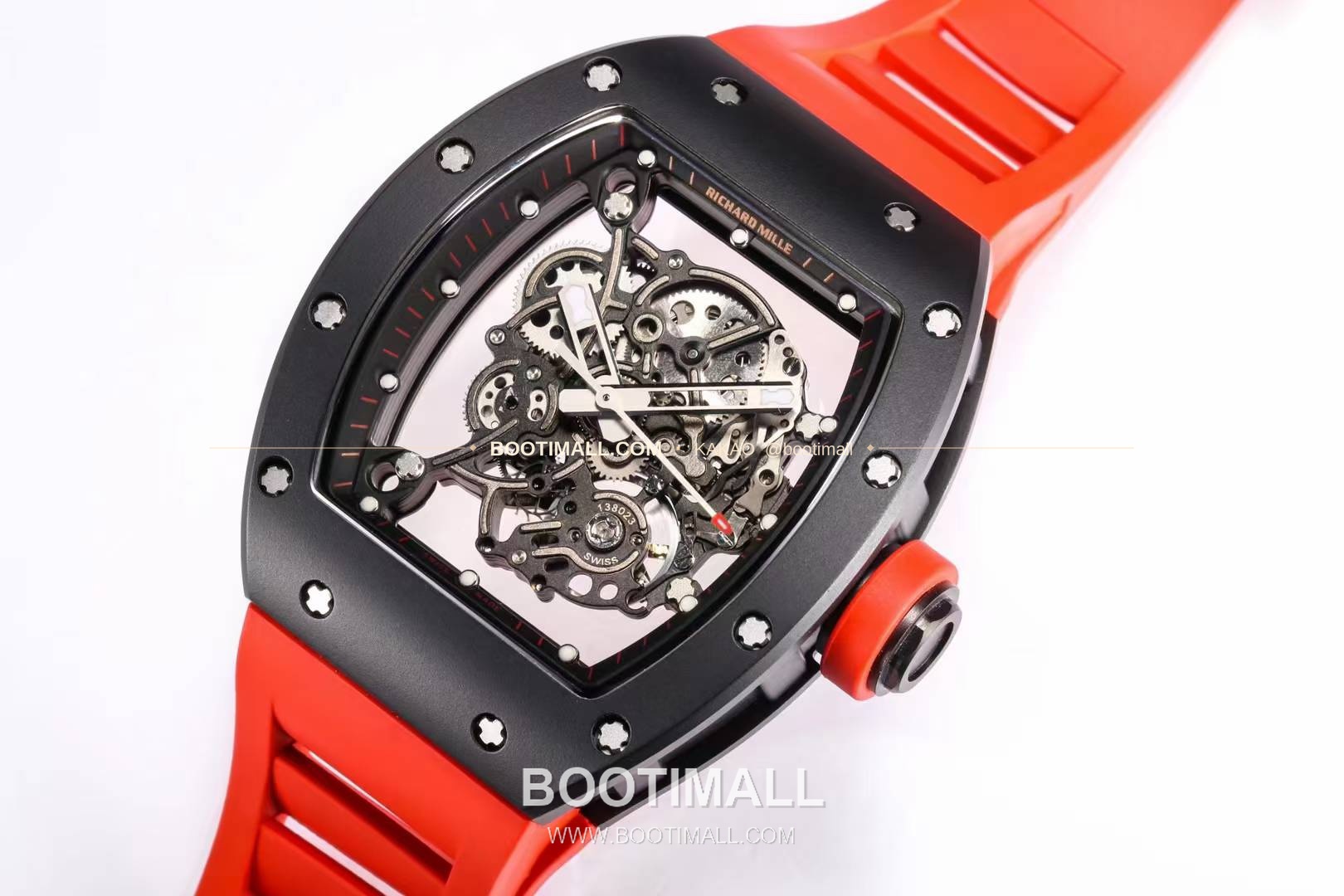 리차드밀 RM055 화이트세라믹 스켈레톤 수동 Richard Mille RM055 White Ceramic Skeleton Manual 49.9mm 6