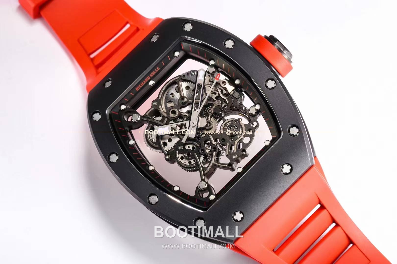 리차드밀 RM055 화이트세라믹 스켈레톤 수동 Richard Mille RM055 White Ceramic Skeleton Manual 49.9mm 7