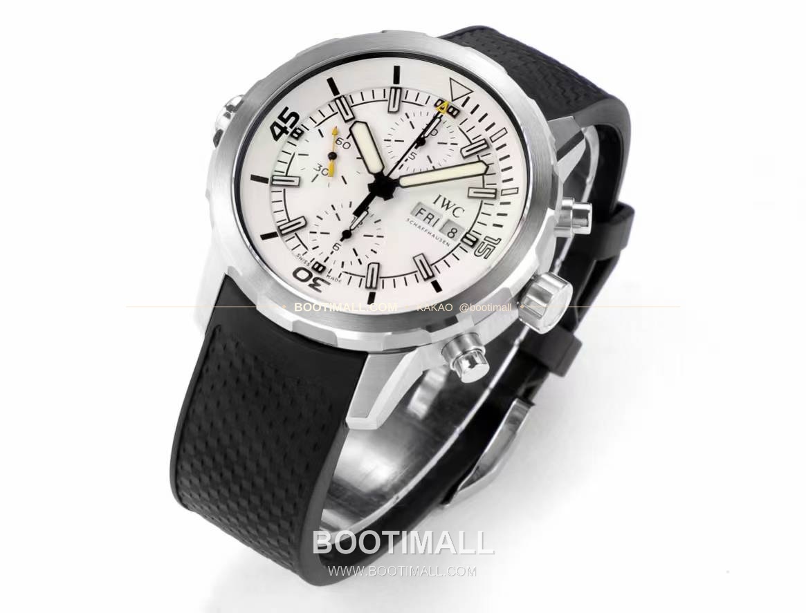 IWC 아쿠아타이머 스틸 블랙다이얼 크로노그래프 오토매틱 IWC Aquatimer Steel Black Dial Chronograph Automatic 44mm 3