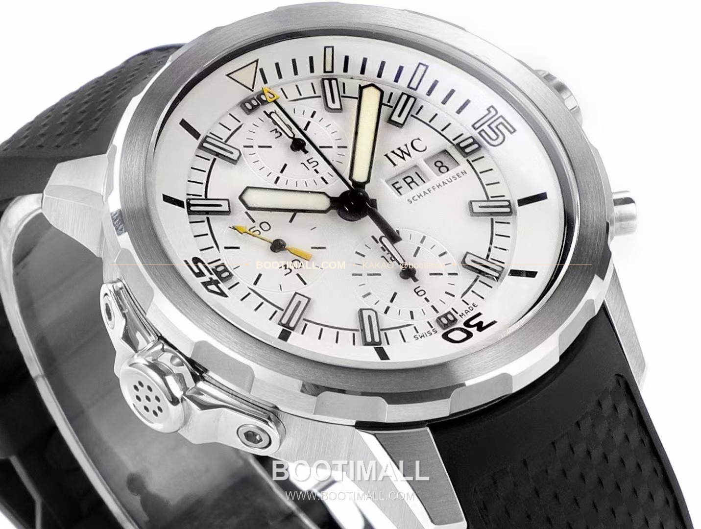 IWC 아쿠아타이머 스틸 블랙다이얼 크로노그래프 오토매틱 IWC Aquatimer Steel Black Dial Chronograph Automatic 44mm 4