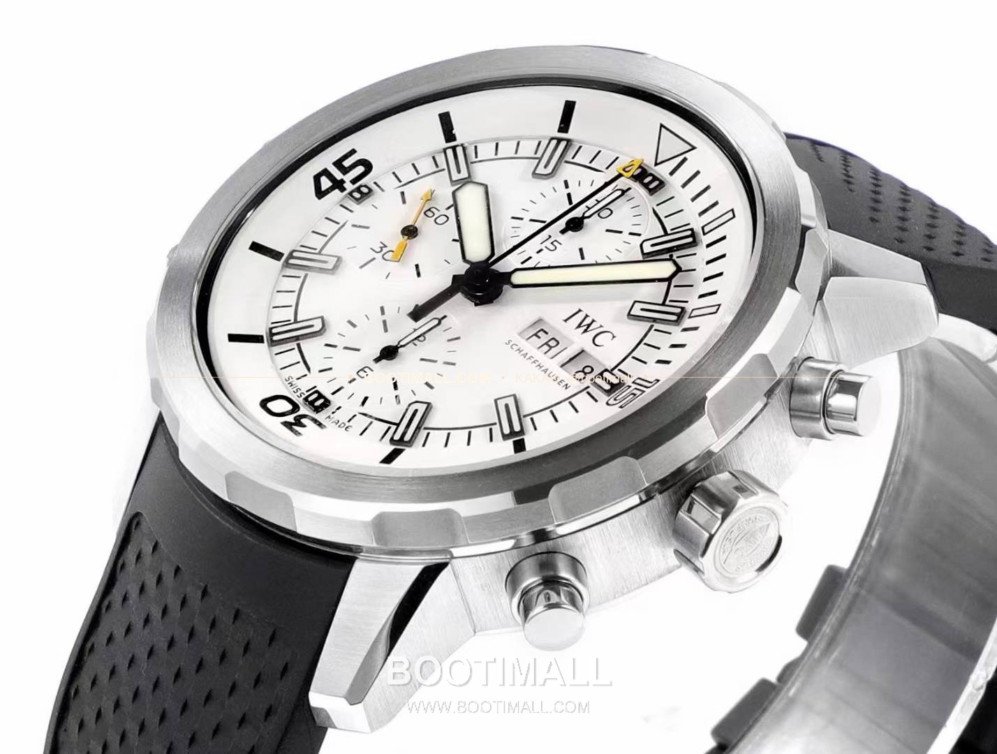 IWC 아쿠아타이머 스틸 블랙다이얼 크로노그래프 오토매틱 IWC Aquatimer Steel Black Dial Chronograph Automatic 44mm 5