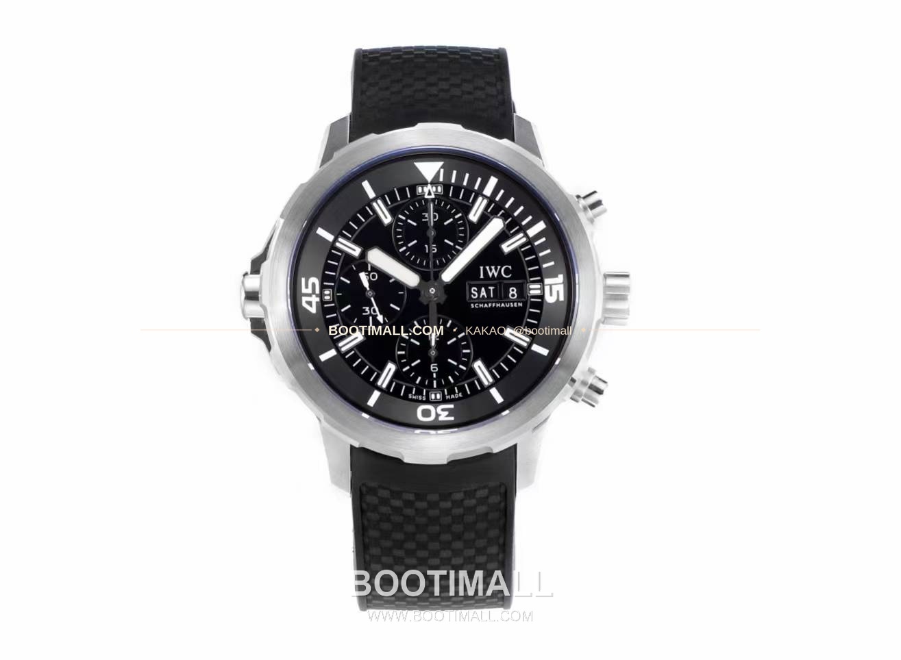IWC 아쿠아타이머 스틸 블랙다이얼 크로노그래프 오토매틱 IWC Aquatimer Steel Black Dial Chronograph Automatic 44mm 1