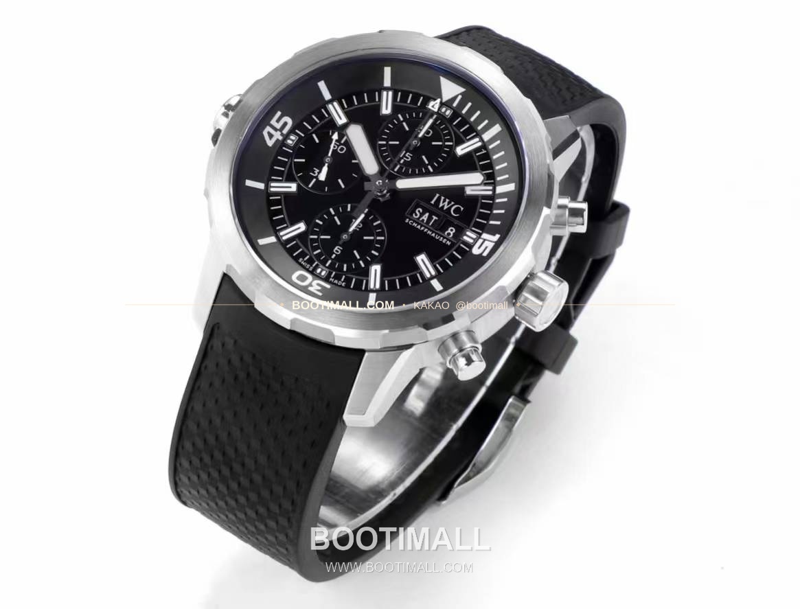 IWC 아쿠아타이머 스틸 블랙다이얼 크로노그래프 오토매틱 IWC Aquatimer Steel Black Dial Chronograph Automatic 44mm 2