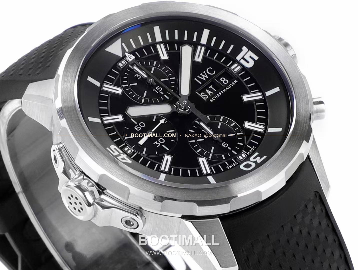 IWC 아쿠아타이머 스틸 블랙다이얼 크로노그래프 오토매틱 IWC Aquatimer Steel Black Dial Chronograph Automatic 44mm 3