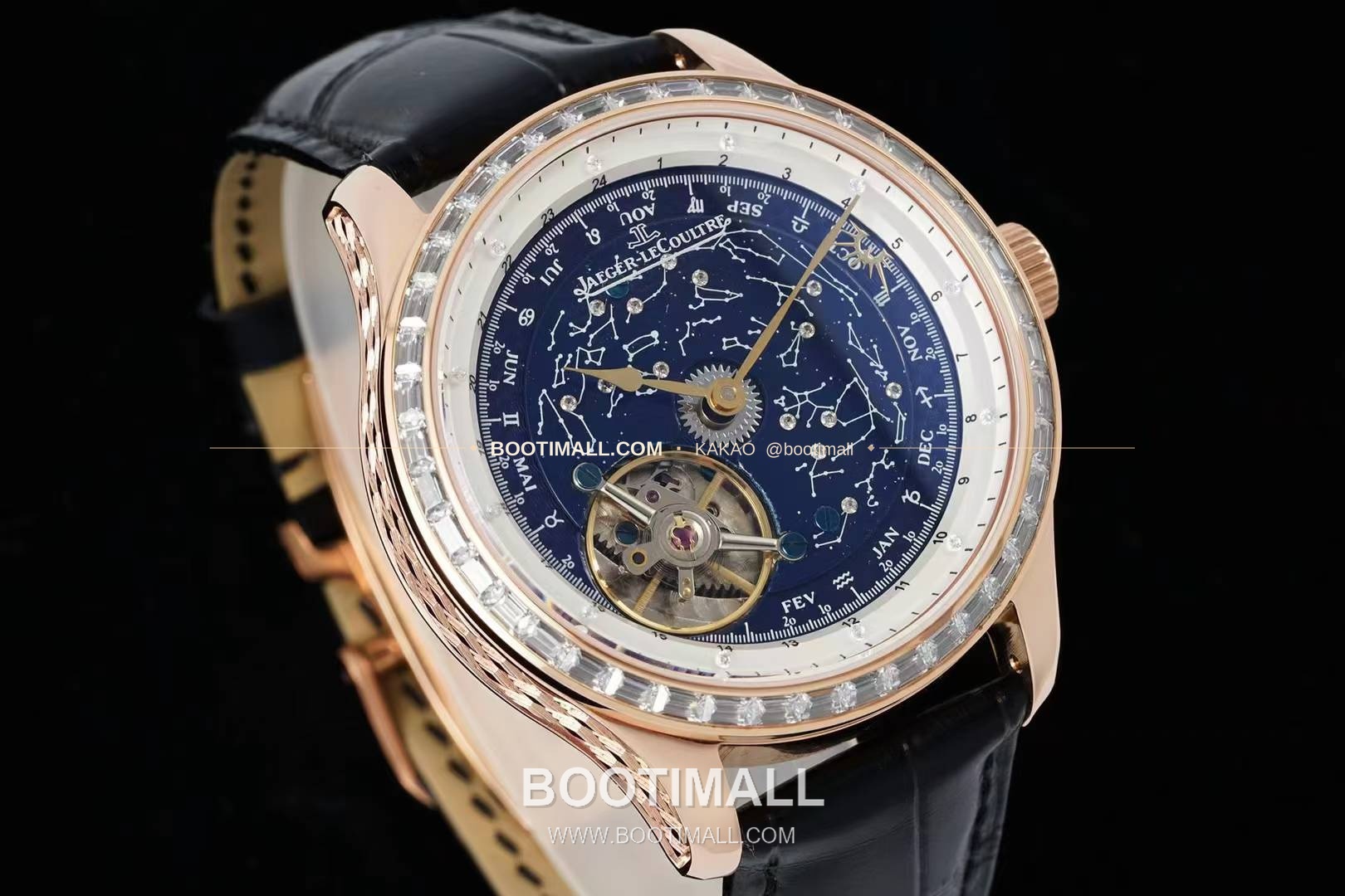 예거르쿨트르 마스터 스틸 블루아벤츄린 오비탈투르비옹 수동 Jaeger LeCoultre Master Steel Blue Aventurine Orbital Tourbillon Manual 43mm 4