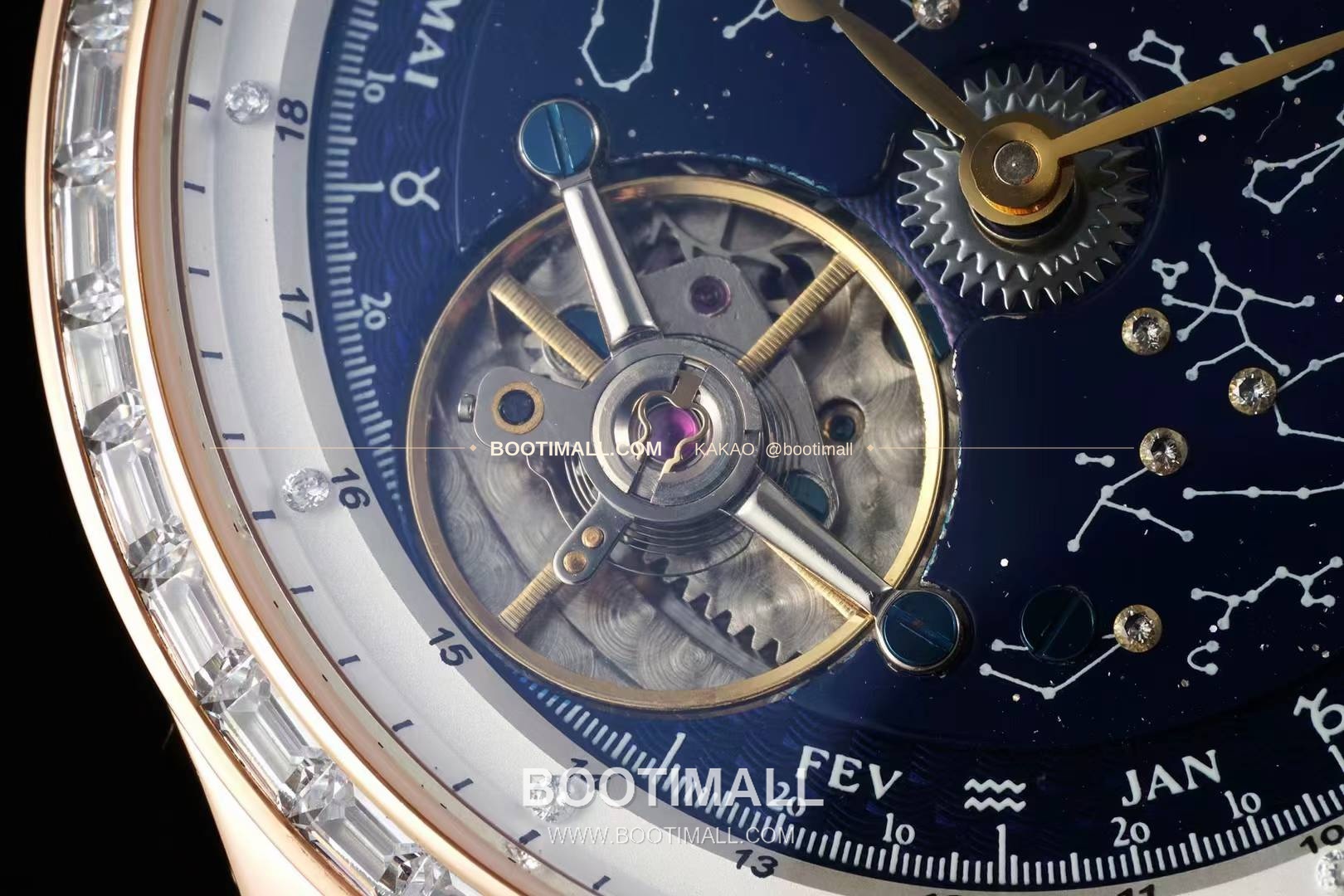 예거르쿨트르 마스터 스틸 블루아벤츄린 오비탈투르비옹 수동 Jaeger LeCoultre Master Steel Blue Aventurine Orbital Tourbillon Manual 43mm 6