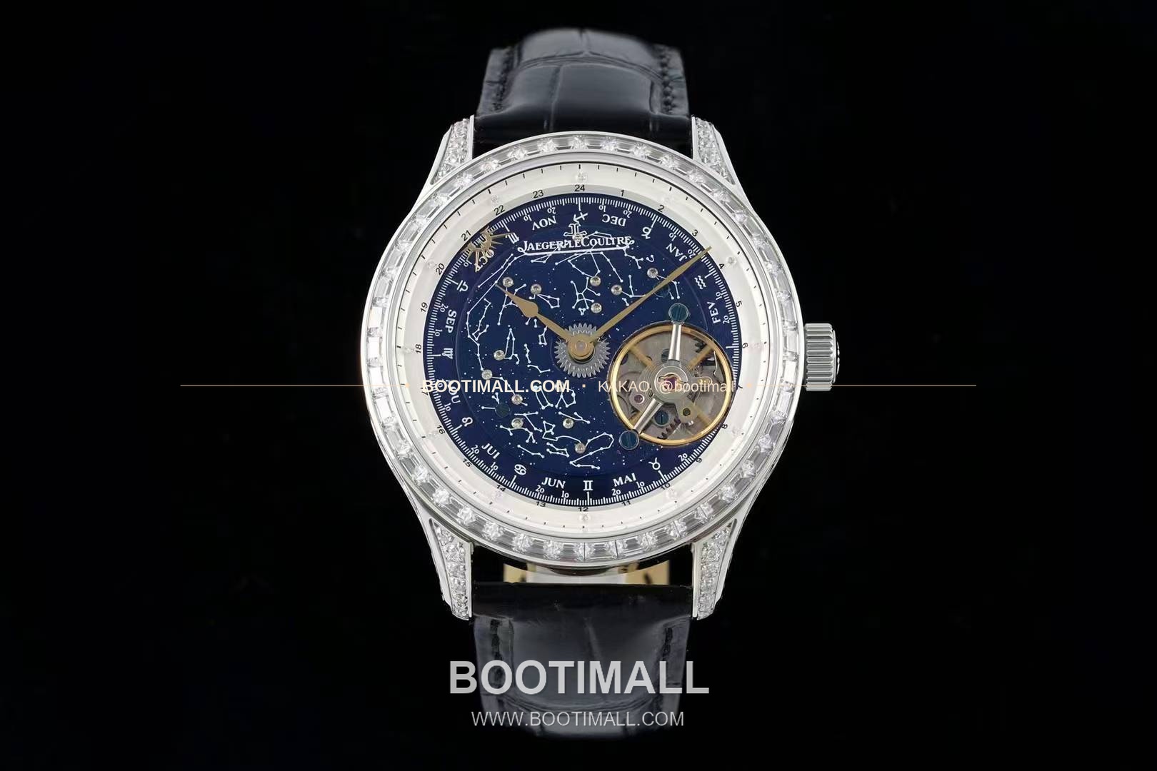예거르쿨트르 마스터 스틸 블루아벤츄린 오비탈투르비옹 수동 Jaeger LeCoultre Master Steel Blue Aventurine Orbital Tourbillon Manual 43mm 1