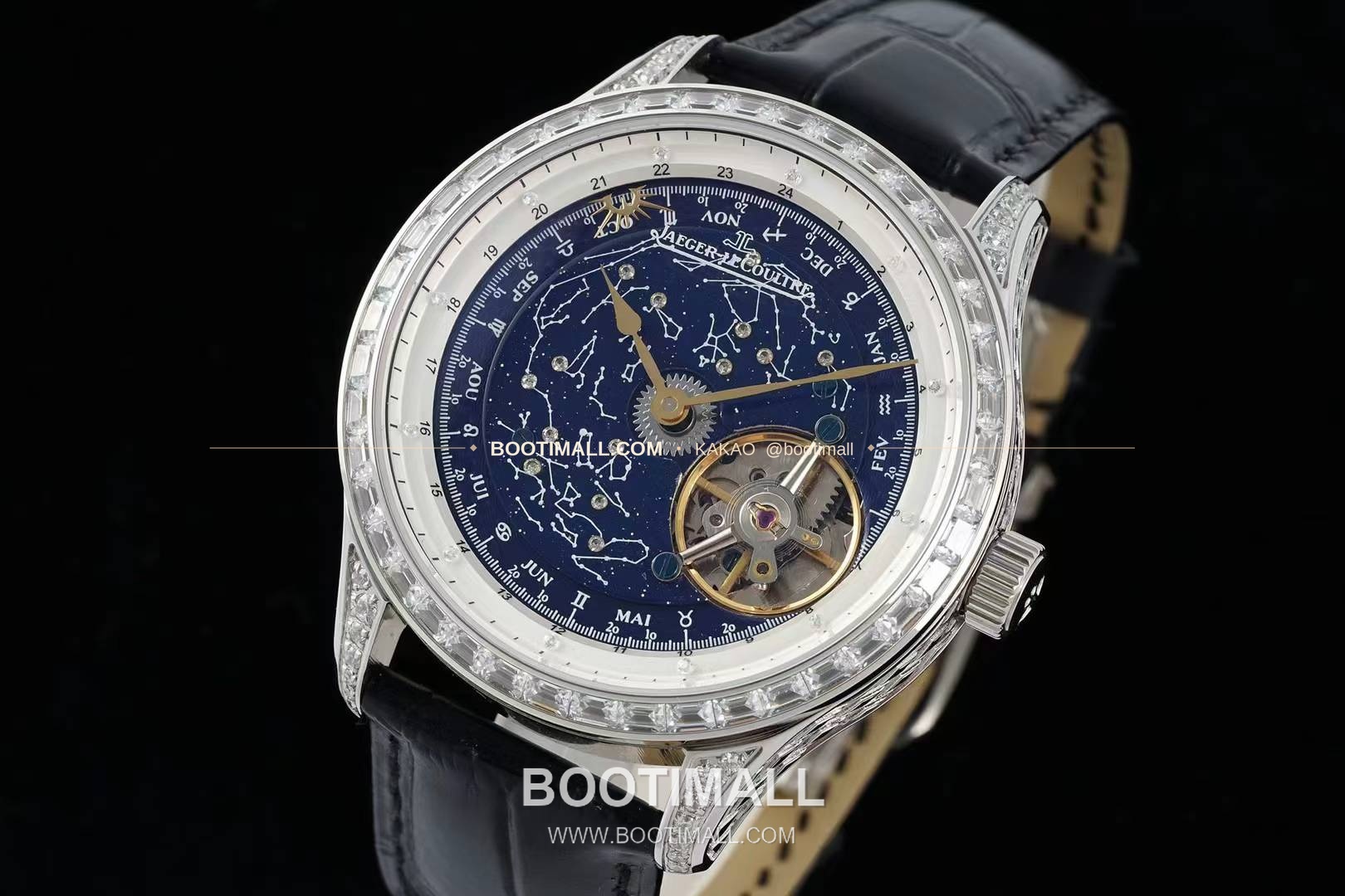 예거르쿨트르 마스터 스틸 블루아벤츄린 오비탈투르비옹 수동 Jaeger LeCoultre Master Steel Blue Aventurine Orbital Tourbillon Manual 43mm 2