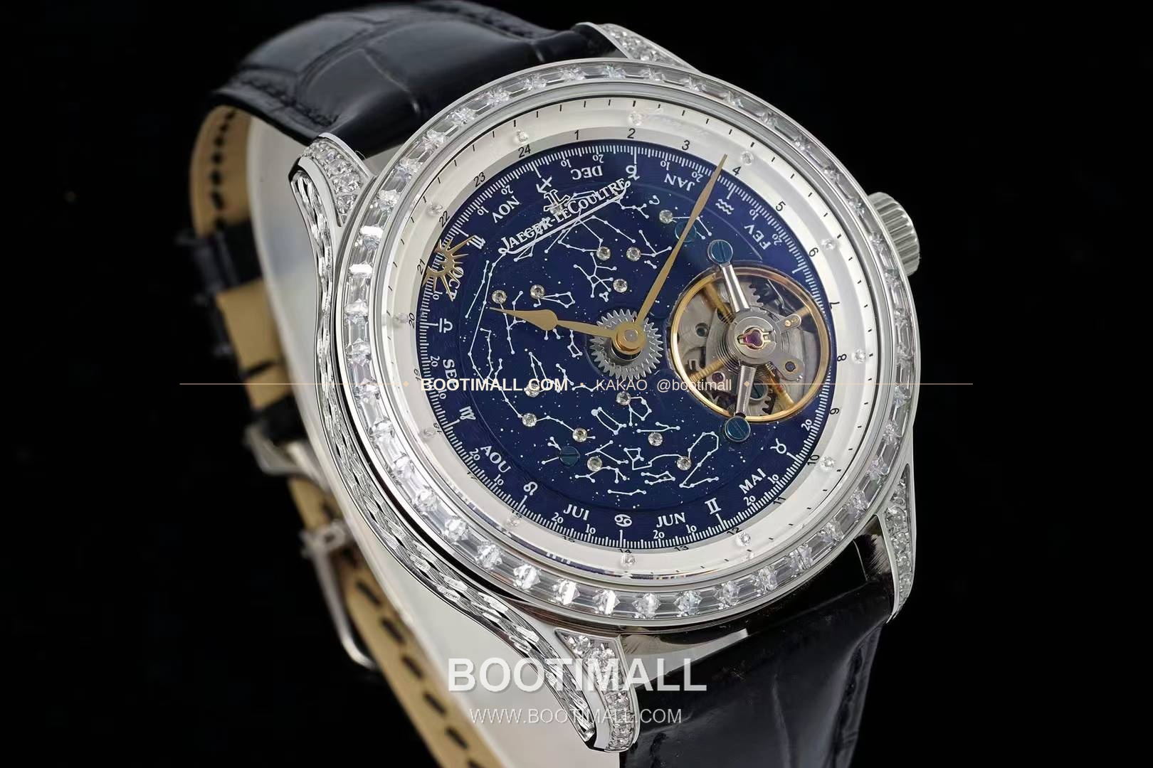 예거르쿨트르 마스터 스틸 블루아벤츄린 오비탈투르비옹 수동 Jaeger LeCoultre Master Steel Blue Aventurine Orbital Tourbillon Manual 43mm 3