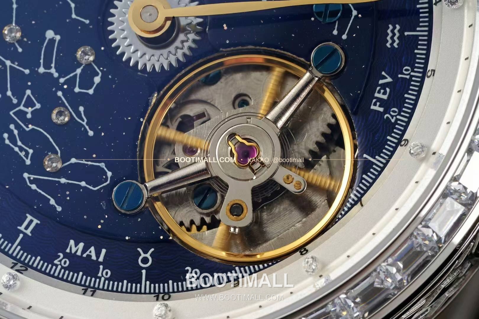 예거르쿨트르 마스터 스틸 블루아벤츄린 오비탈투르비옹 수동 Jaeger LeCoultre Master Steel Blue Aventurine Orbital Tourbillon Manual 43mm 5