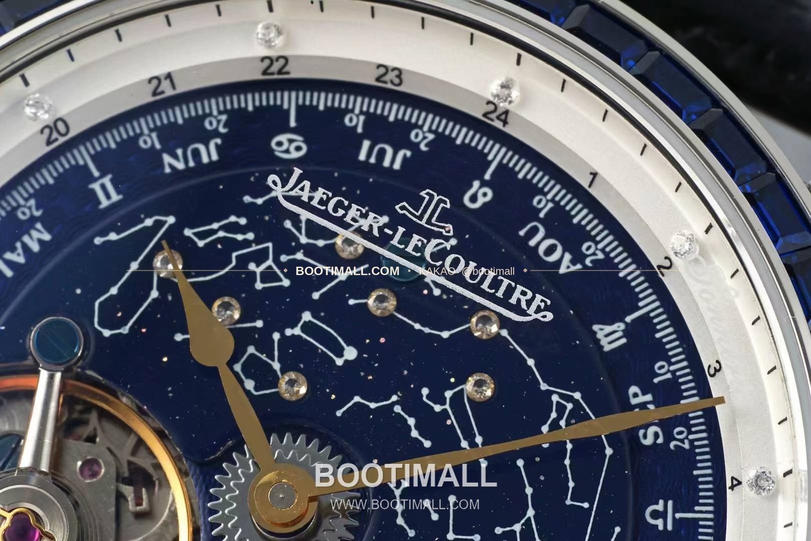 예거르쿨트르 마스터 스틸 블루아벤츄린 오비탈투르비옹 수동 Jaeger LeCoultre Master Steel Blue Aventurine Orbital Tourbillon Manual 43mm 4