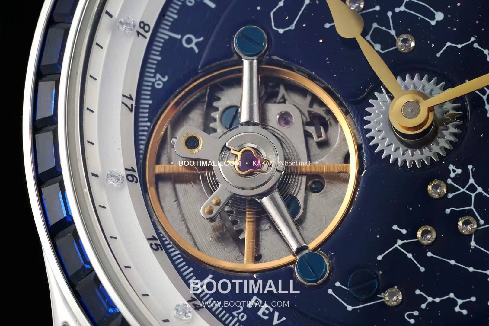 예거르쿨트르 마스터 스틸 블루아벤츄린 오비탈투르비옹 수동 Jaeger LeCoultre Master Steel Blue Aventurine Orbital Tourbillon Manual 43mm 5