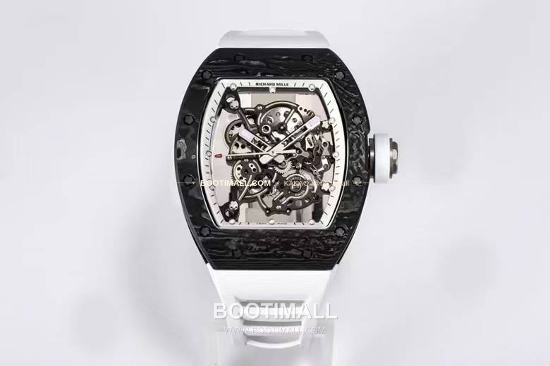 리차드밀 RM055 NTPT카본 블랙스켈레톤 수동 Richard Mille RM055 NTPT Carbon Black Skeleton Manual 49.9mm 2