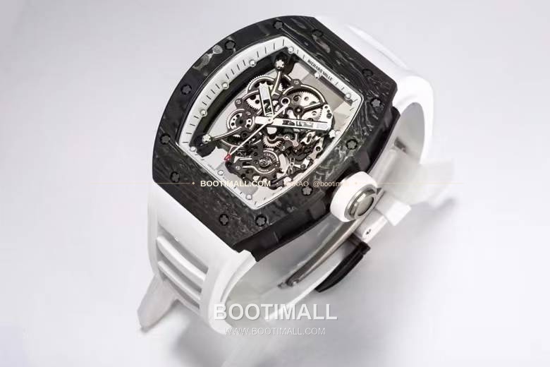 리차드밀 RM055 NTPT카본 블랙스켈레톤 수동 Richard Mille RM055 NTPT Carbon Black Skeleton Manual 49.9mm 4