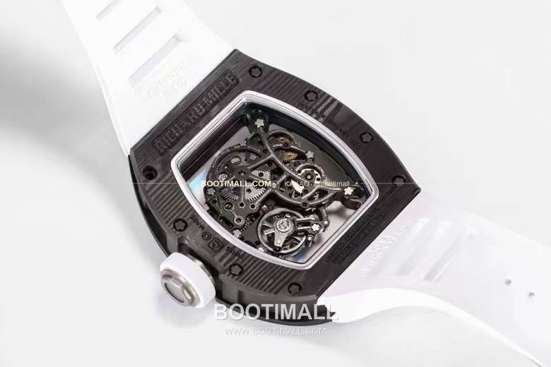 리차드밀 RM055 NTPT카본 블랙스켈레톤 수동 Richard Mille RM055 NTPT Carbon Black Skeleton Manual 49.9mm 10
