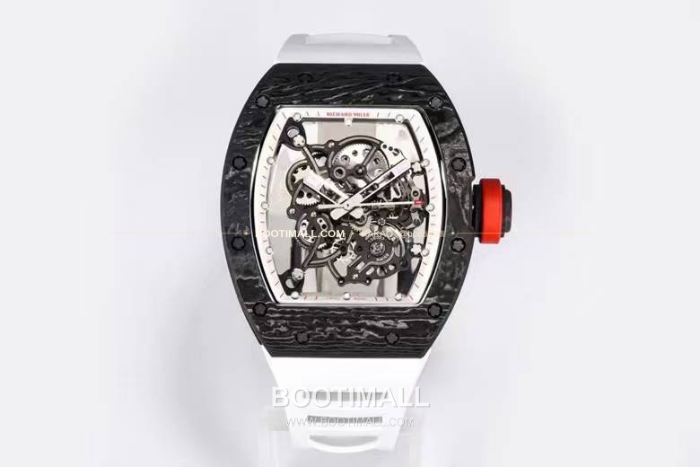 리차드밀 RM055 NTPT카본 블랙스켈레톤 수동 Richard Mille RM055 NTPT Carbon Black Skeleton Manual 49.9mm 2