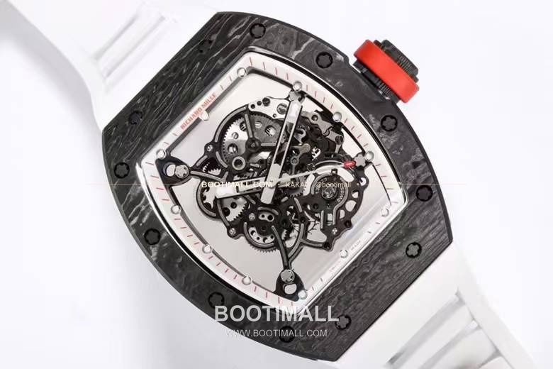 리차드밀 RM055 NTPT카본 블랙스켈레톤 수동 Richard Mille RM055 NTPT Carbon Black Skeleton Manual 49.9mm 3