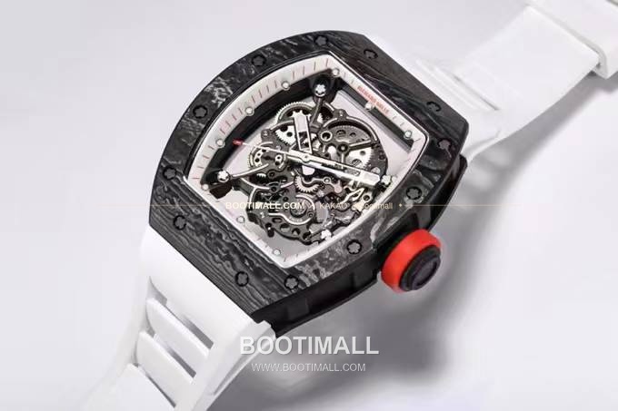 리차드밀 RM055 NTPT카본 블랙스켈레톤 수동 Richard Mille RM055 NTPT Carbon Black Skeleton Manual 49.9mm 4