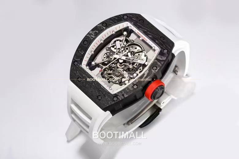 리차드밀 RM055 NTPT카본 블랙스켈레톤 수동 Richard Mille RM055 NTPT Carbon Black Skeleton Manual 49.9mm 5