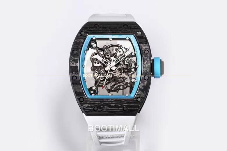리차드밀 RM055 NTPT카본 블랙스켈레톤 수동 Richard Mille RM055 NTPT Carbon Black Skeleton Manual 49.9mm 2