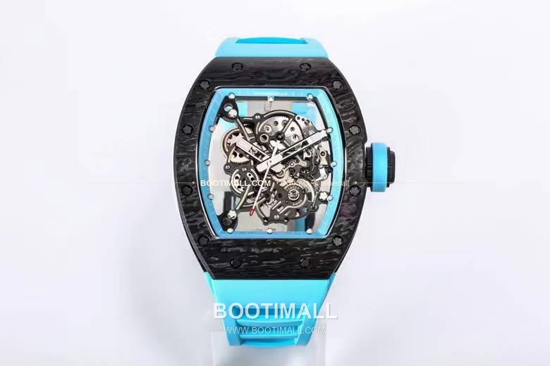리차드밀 RM055 NTPT카본 블랙스켈레톤 수동 Richard Mille RM055 NTPT Carbon Black Skeleton Manual 49.9mm 2