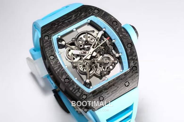 리차드밀 RM055 NTPT카본 블랙스켈레톤 수동 Richard Mille RM055 NTPT Carbon Black Skeleton Manual 49.9mm 3