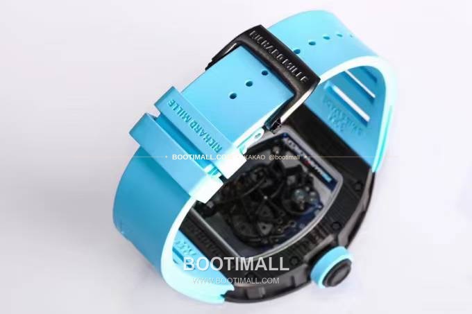 리차드밀 RM055 NTPT카본 블랙스켈레톤 수동 Richard Mille RM055 NTPT Carbon Black Skeleton Manual 49.9mm 9