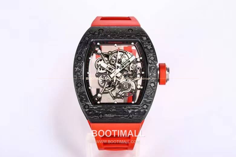 리차드밀 RM055 NTPT카본 블랙스켈레톤 수동 Richard Mille RM055 NTPT Carbon Black Skeleton Manual 49.9mm 2