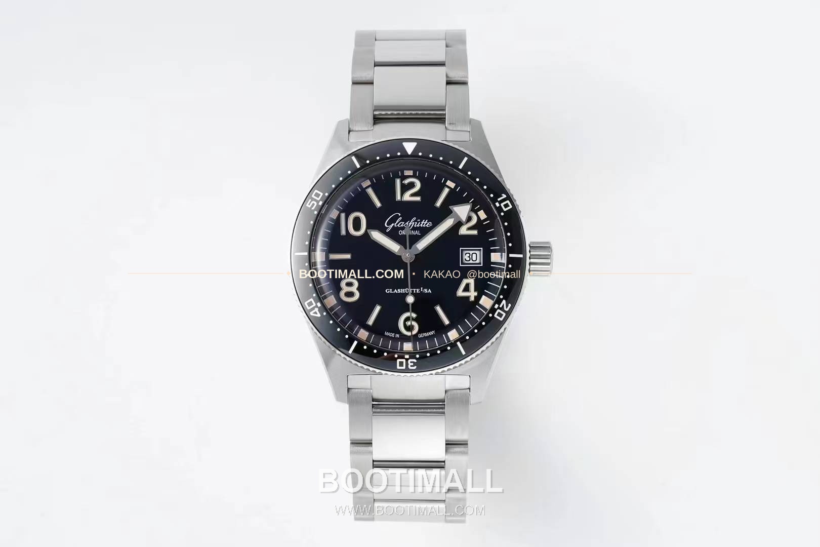 글라슈테 오리지널 씨큐 스틸 블랙다이얼 다이버 오토매틱 Glashütte Original SeaQ Steel Black Dial Diver Automatic 43mm 2