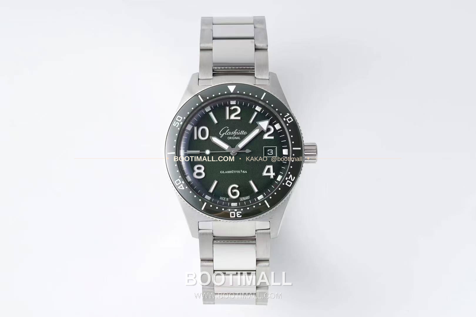 글라슈테오 리지널 씨큐 스틸 블랙다이얼 다이버 오토매틱 Glashütte Original SeaQ Steel Black Dial Diver Automatic 43mm 2
