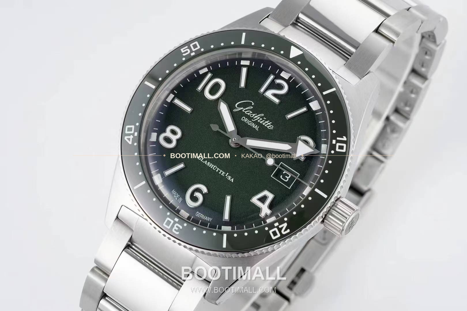 글라슈테오 리지널 씨큐 스틸 블랙다이얼 다이버 오토매틱 Glashütte Original SeaQ Steel Black Dial Diver Automatic 43mm 4