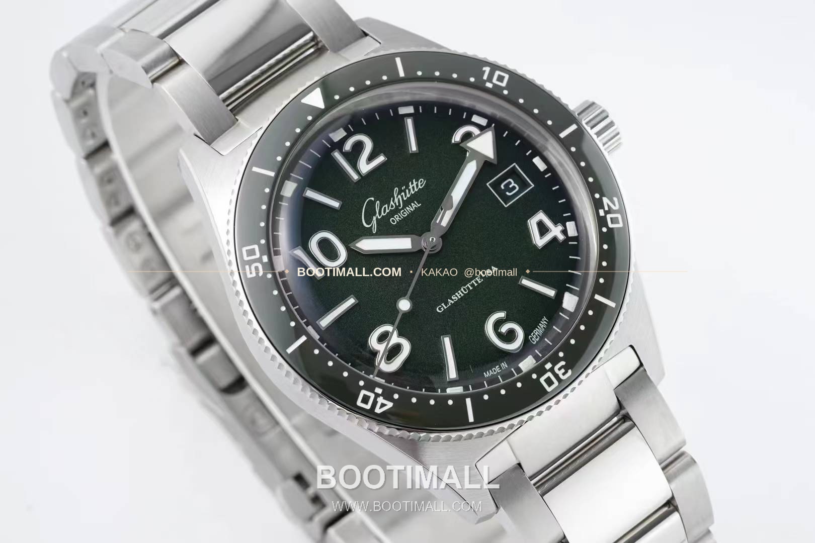 글라슈테오 리지널 씨큐 스틸 블랙다이얼 다이버 오토매틱 Glashütte Original SeaQ Steel Black Dial Diver Automatic 43mm 5