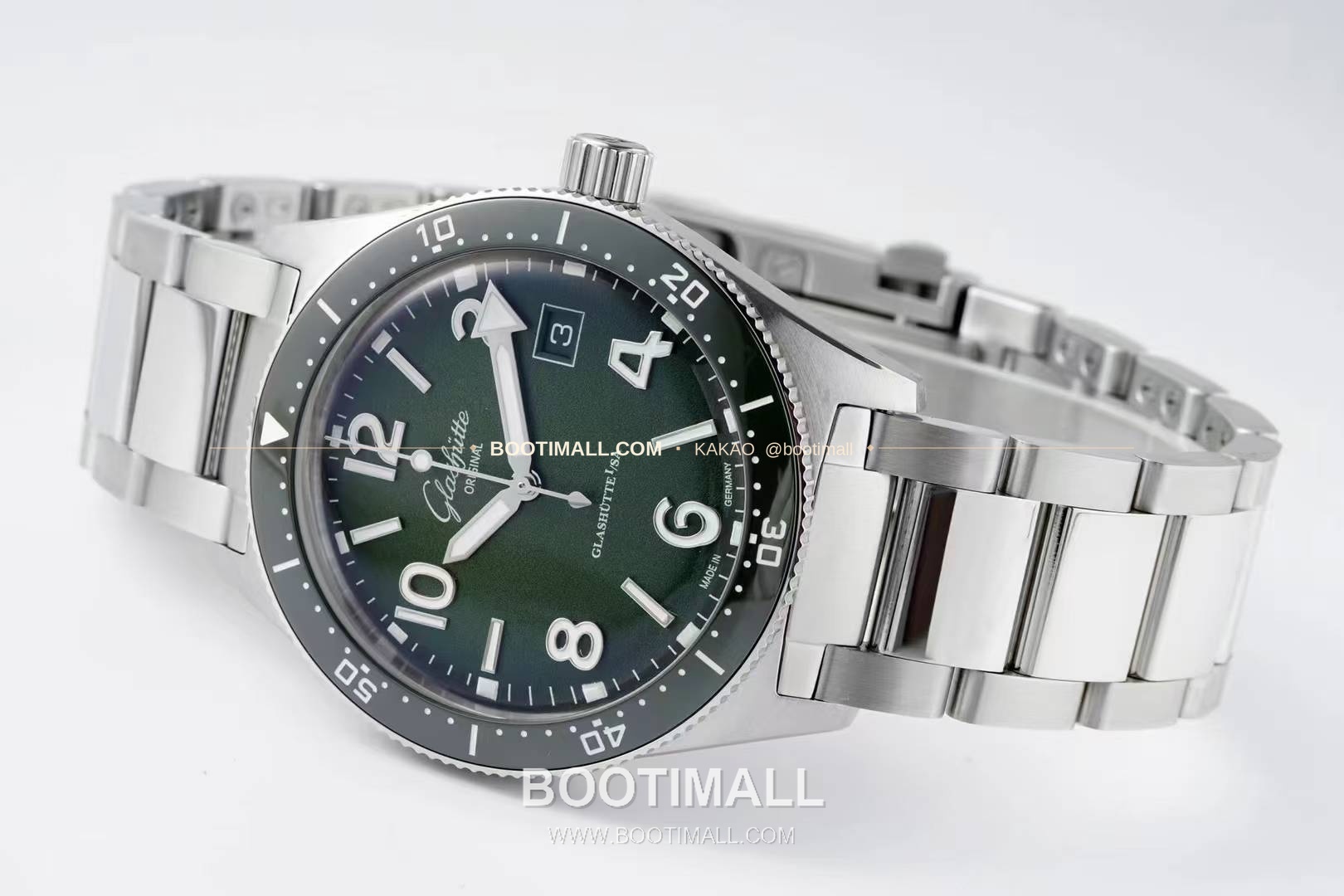 글라슈테오 리지널 씨큐 스틸 블랙다이얼 다이버 오토매틱 Glashütte Original SeaQ Steel Black Dial Diver Automatic 43mm 6