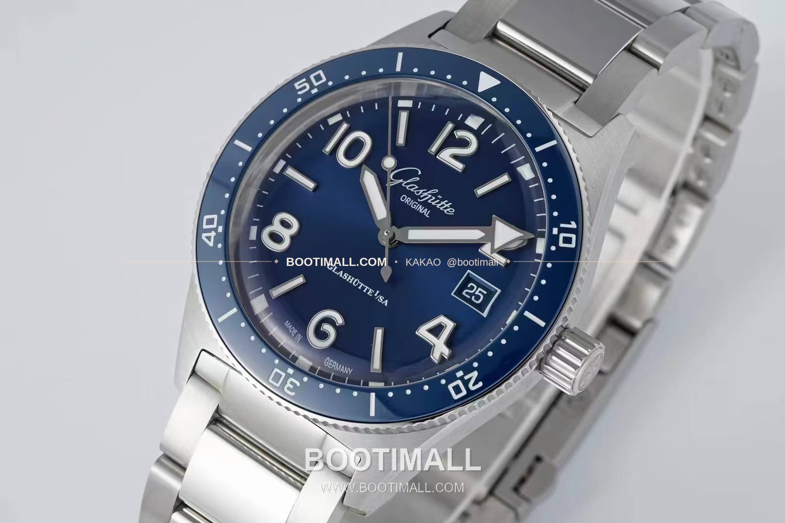 글라슈테 오리지널 씨큐 스틸 블랙다이얼 다이버 오토매틱 Glashütte Original SeaQ Steel Black Dial Diver Automatic 43mm 3