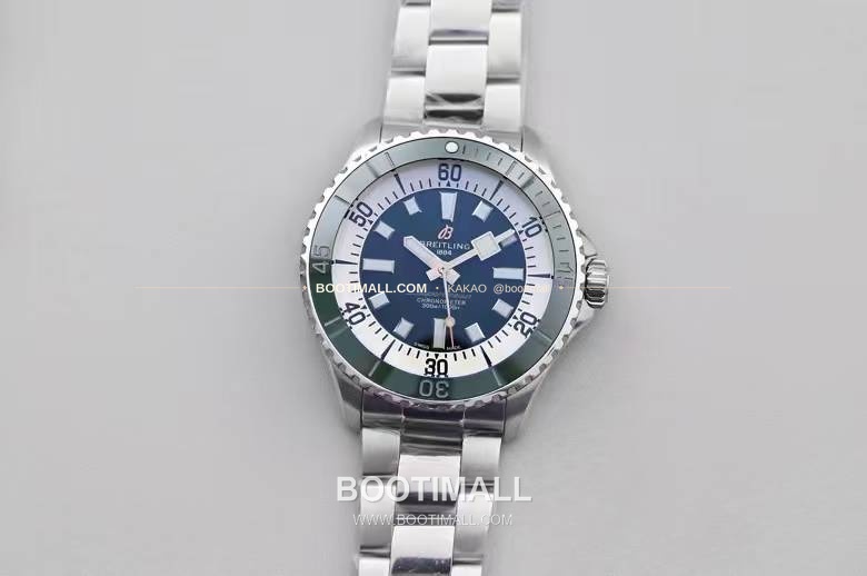 브라이틀링 슈퍼오션 스틸 블랙다이얼 다이버 오토매틱 Breitling Superocean Steel Black Dial Diver Automatic 44mm 1