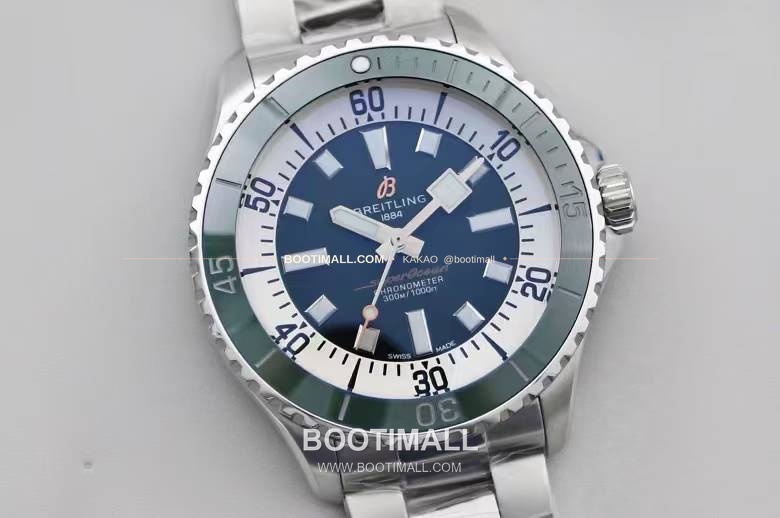 브라이틀링 슈퍼오션 스틸 블랙다이얼 다이버 오토매틱 Breitling Superocean Steel Black Dial Diver Automatic 44mm 2