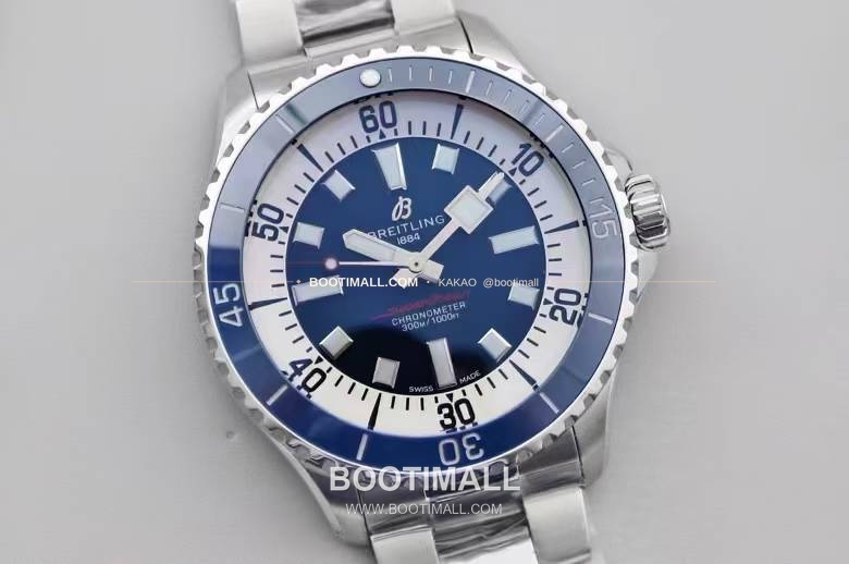 브라이틀링 슈퍼오션 스틸 블랙다이얼 다이버 오토매틱 Breitling Superocean Steel Black Dial Diver Automatic 44mm 2