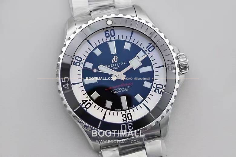 브라이틀링 슈퍼오션 스틸 블랙다이얼 다이버 오토매틱 Breitling Superocean Steel Black Dial Diver Automatic 44mm 2